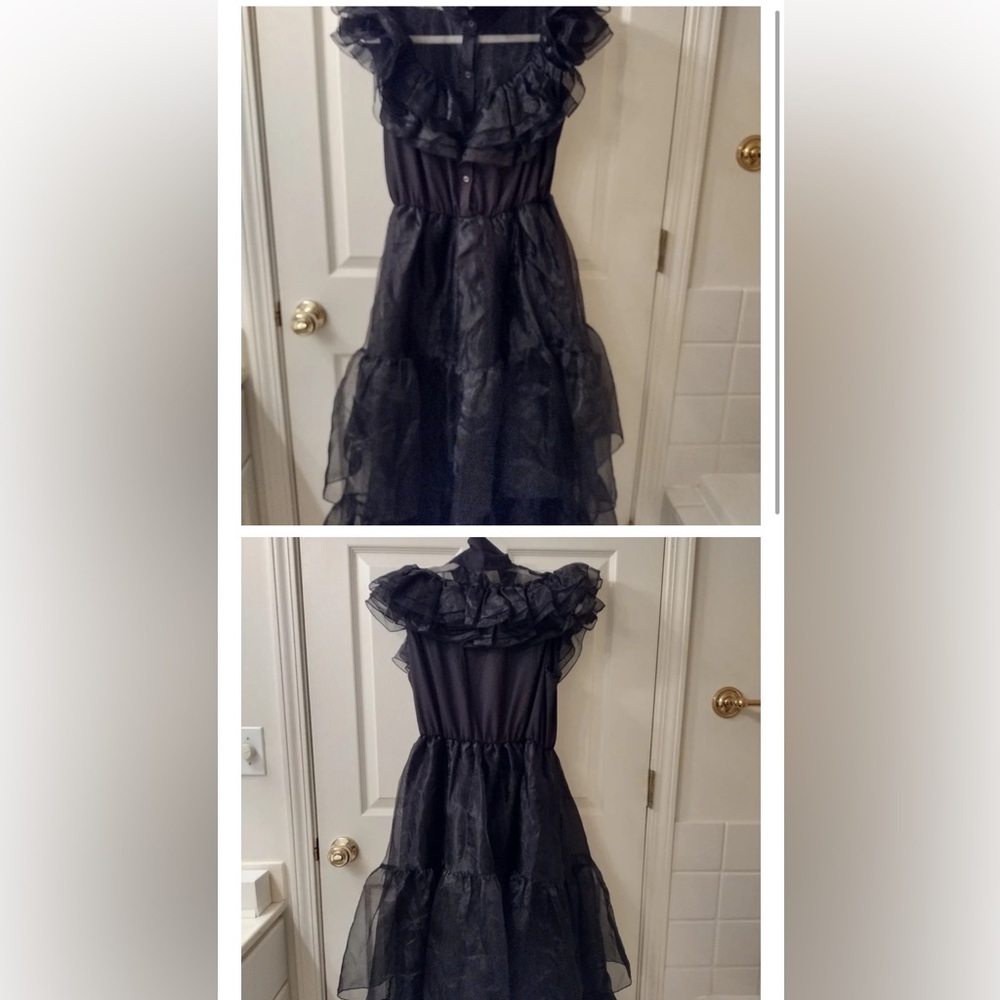 WEDNESDAY ADDAMS raven dress size large